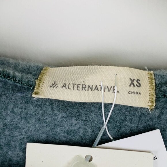 ALTERNATIVE Animal Print Hooded Sweatshirt Leopard Size XS - Picture 4 of 13